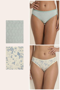 Zivame Low Rise Full Coverage Bikini Panty  (Pack of 2) - Multicolor — thumbnail 2